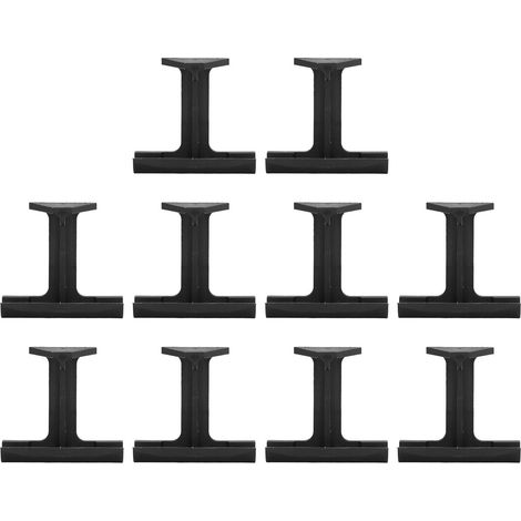 10 pinces de drainage solaire Pa66 anti-âge résistant à la chaleur pour panneaux PV extérieurs 3cm/1.2in, guide d'eau pour fixation de module photovoltaïque (1/5)