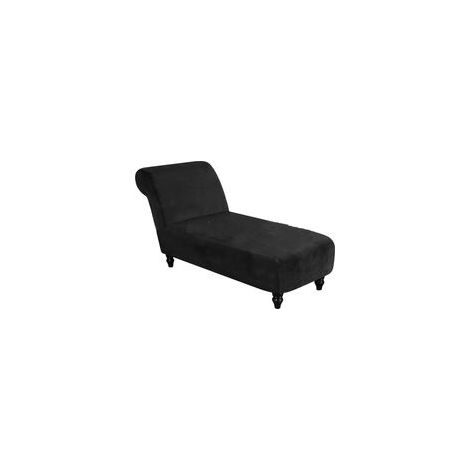 Armloser Stuhlbezug aus Stretch-Samt – Maschinenwaschbar – Schwarz