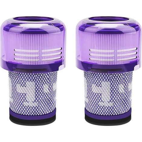 Filtre HEPA de rechange pour aspirateur sans sac V12, lot de 2 filtres lavables compatibles avec modèles Detect Slim et Total Clean (1/5)
