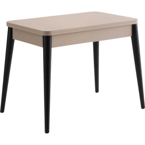 Table à manger extensible gain de place 60/120x100 Dolunay - Gris (1/4)