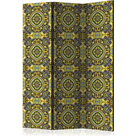 Paravento - Malachite Mosaic [Room Dividers] - 135x172 (1/4)