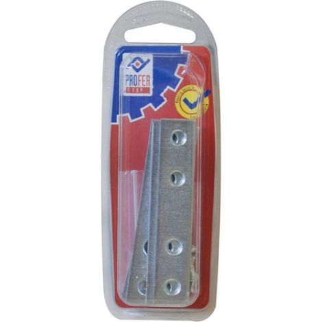 PIASTRA RETTA DI UNIONE ZN BL.4 PZ - 80X15 MM