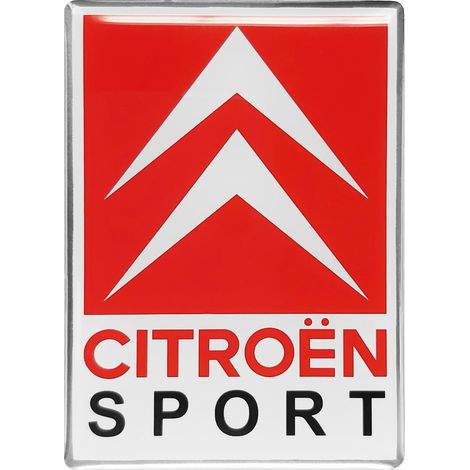 Citroen Sport Adesivo 3D Logo, 65 x 46 mm (1/4)