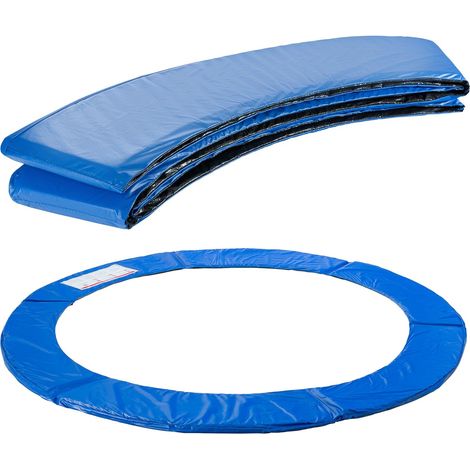 Arebos – Coussin de protection pour trampoline 244 cm – Protection à 360° – Épaisseur 20 mm – Surface PVC résistante aux UV – Couleur bleu