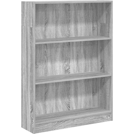 Maison Exclusive - Bücherregal Grau Sonoma 80x24x109 cm Holzwerks