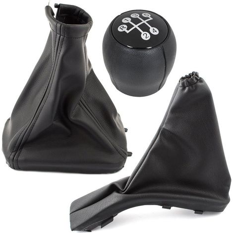 Opel Astra II G 98-09 SCHWARZES 5-GANG-Schaltknauf + Schaltsack + Handbremse + SCHWARZES Gestell 3-teiliges Set (1/5)