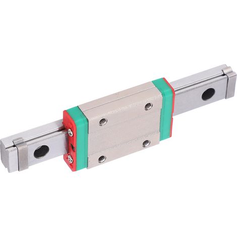 Rail de guidage linéaire MGN12H, 100mm pour systèmes d'automatisation industrielle, précision miniature.