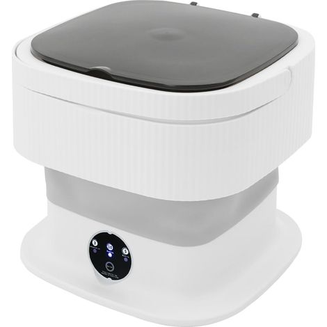 Mini machine à laver pliable de 10 l - 40 W - Machine à laver portable - Pour les familles, les appartements, les dortoirs et les camping-cars (1/5)