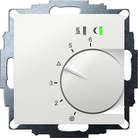 Termostato Eberle UTE 2500 Bianco Incassato 55 mm