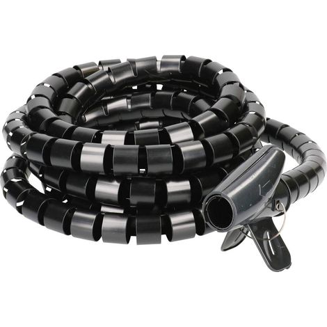 CABLEHOME 128536 TUYAU EN SPIRALE NOIR PLASTIQUE 1 PC(S)