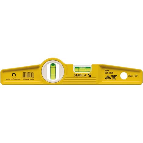 STABILA Torpedo 81S REM 25 cm Magnetic Base Bubble Level mit Gürtelholster (1/5)