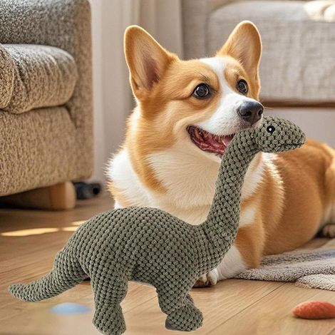 Jouet à mâcher pour chien avec bruit, peluche interactive en forme d'animal, jouet durable pour une utilisation intérieure et extérieure. (1/5)