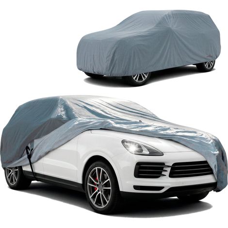 Abdeckplane Auto All Weather Plus, Premium Autoplane Vollgarage Größe 9 SUV/VAN, Autoabdeckung grau (1/5)