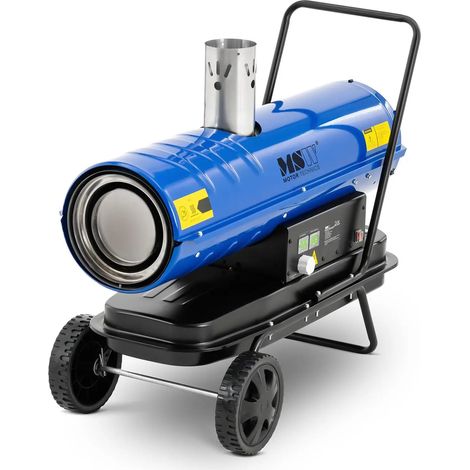 Pistola de aire caliente térmica profesional temperatura regulable diésel 20000 vatios 20 litros PP acero azul 140008522