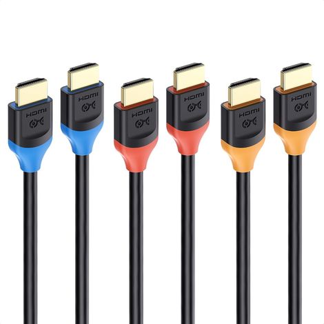 [Certifié Ultra High Speed HDMI] 3-Lot 48G Câbles HDMI 0,3m (1/5)