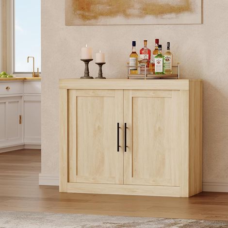 Buffet 90 cm blanc vitré sérigraphié – 2 portes (1/5)