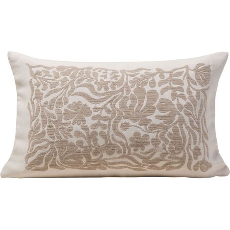 Housse de coussin en Jacquard floral SILENE