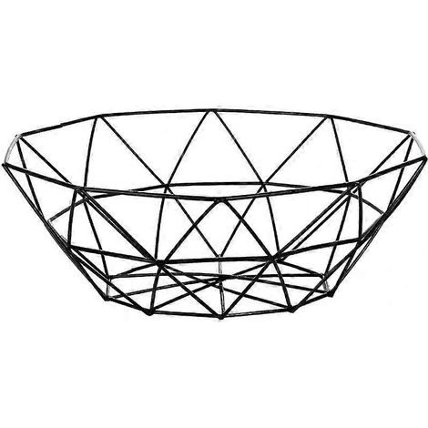 Corbeille à fruits en métal, corbeille à fruits et légumes en fer, égouttoir pour la maison, le salon ou le plateau à fruits. (1/5)