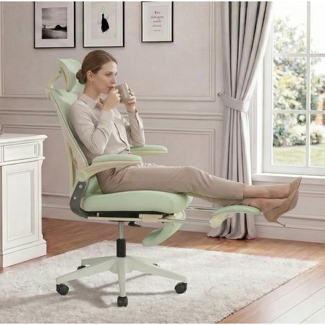 Chaise ergonomique pliable mesh vert HAVRYA (1/3)