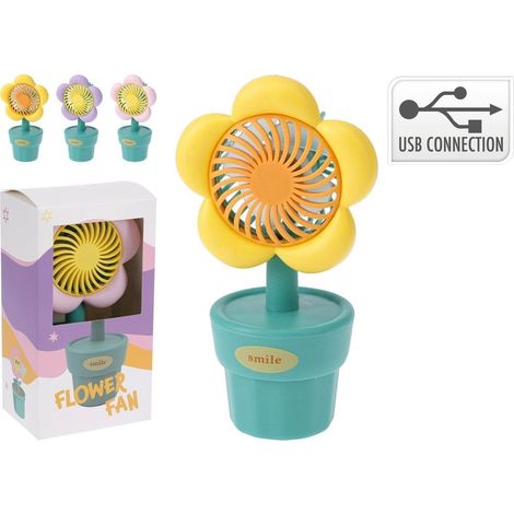 VENTILADOR USB FORMA DE FLOR SURTIDOS