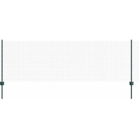 Maison Exclusive - Schweißdrahtzaun mit Pfosten 100 x 0,8 m (B x