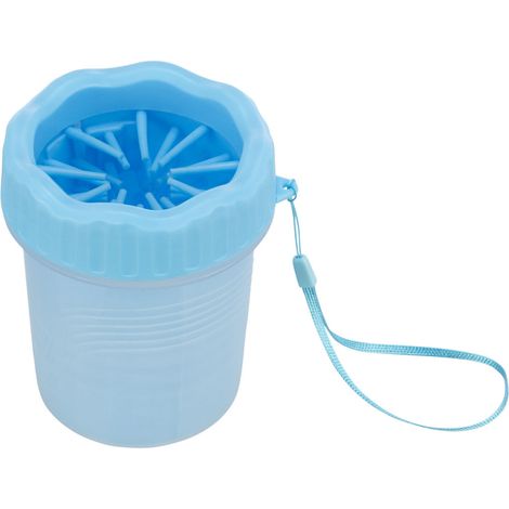 Nettoyant pour pattes avec brosse en silicone taille S-M - Trixie (1/5)