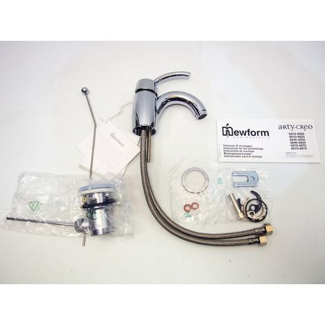 Miscelatore rubinetto monocomando lavabo creo cromo newform - newform (1/2)