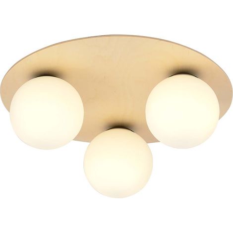 Plafoniera Minimal Pegaso Acciaio Marrone 3 Luci E14 Ip20 (1/5)