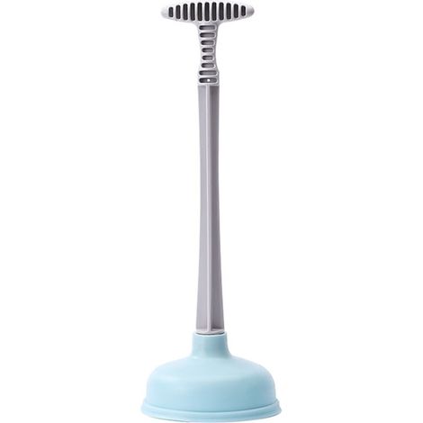 Plongeur Pour Toilettes Avec Support - Tête En Caoutchouc Naturel 14,5 cm - Manche Ergonomique 50 cm - Pour Baignoires Et Éviers - 1 Pièce (1/5)