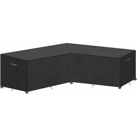 Housse Imperméable pour Canapé Couvrir Mobilier Extérieur Bâche pour Mobilier de Jardin Housse de Protection pour Mobilier Couvrir un Canapé d’angle en L Convient 215x215x87/80cm (1/2)