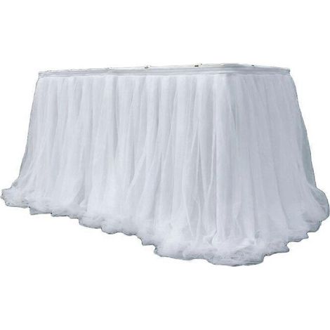 1. Tischrock aus Spitze für Prinzessinnenpartys, Babygeburtstage, elegantes Partyaccessoire.