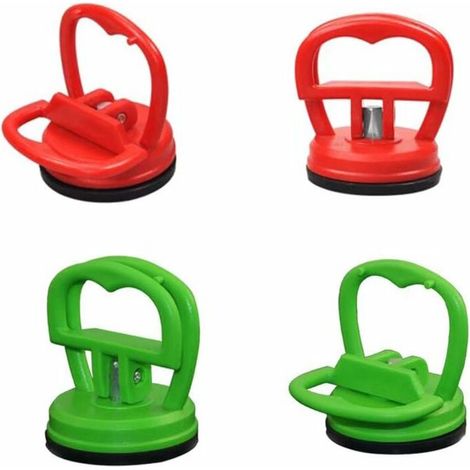 4 Pièces 5.5 cm Dent Pullers Ventouses Ventouses de Réparation Puller Removal Tool, Ventouses Robustes, Kit d'outils de Réparation pour Tablette ou Autre écran LCD(Rouge, Vert) (1/5)