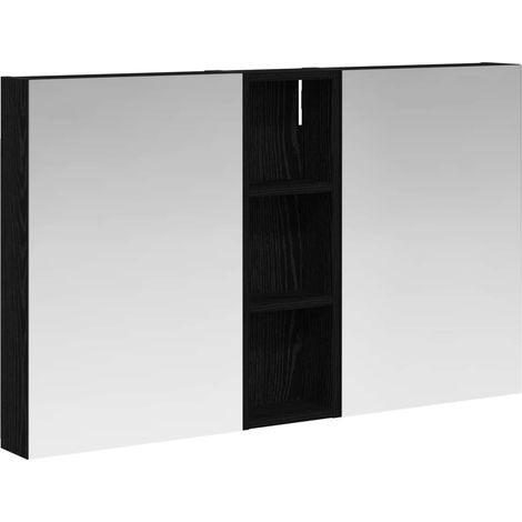 Maison Exclusive - Set di Armadi da Bagno con porta 3 pcs 100 x 10,5 x 60,5 cm (1/5)