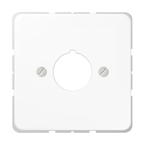 Jung Abdeckung für Befehlsgeräte mit 22,5 mm Ø 1fach, Duroplast, Serie CD, alpinweiß CD 564 WW