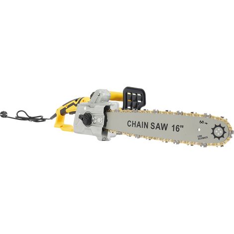 Chaîne-scie à câble, Chaîne-scie électrique, avec plaque de guide et chaîne de 16 pouces, pour la coupe d'arbres, coupe de branche et travail de cour, 800Rpm, 2000W (1/5)