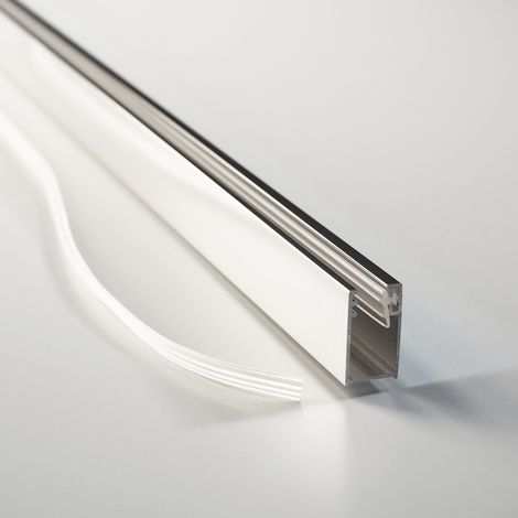 Wandanschlussprofil aus Aluminium für Dusche Glaswand 6 - 8 mm verchromt Länge 200 cm