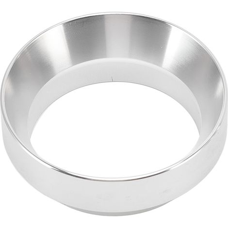 Entonnoir doseur 51 mm anti-poudre, en alliage d'aluminium, avec anneaux de dosage universels et aimantés, pour la maison et les cafés (argenté). (1/5)