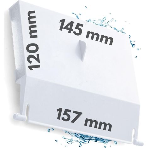 Obturateur d’écumoire standard 145 x 120 mm, vanne de remplacement blanche, pièce de rechange pour piscine hors sol et écumoire encastrée. (1/5)