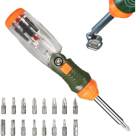 Cliquet Tournevis Portable Tournevis Ergonomique 16 en 1 (1/5)