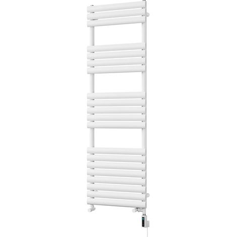 Omeara - White Dual Fuel Towel Rail H1595mm x W500mm Thermostatic WIFI (1/3)