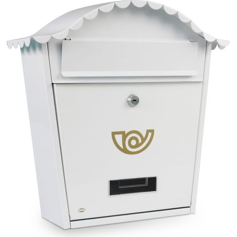 AMIG  Boîte aux lettres  1  370 x 360 x 105 mm  Acier  Blanc (1/5)