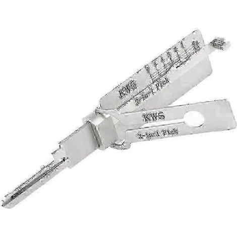 Serrurier Lishi Outils 2 en 1 KW5 pour ouvre-porte de serrure civile manuel professionnel T-DF Hwy (1/5)