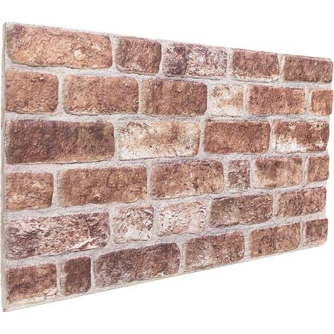 Wandpaneele 10 pcs Braun 100 x 50 cm EPS-Schaum vidaXL