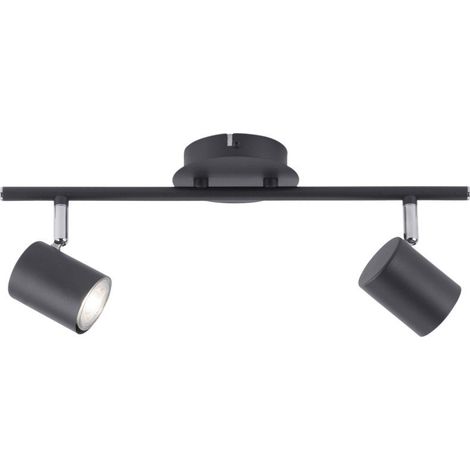 Plafonnier moderne anthracite tube 2 spots GU10 Tarik (1/3)