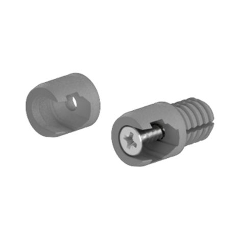 Hettich – Attache façade pour tringle longitudinale à visser – Fixation pour bois dur – Vissage rapide en série – 9127011 (1/4)