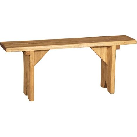 Panca Lunga in Legno massello da Esterno Interno Giardino Solida Robusta