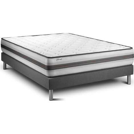 Matratzenset VITAL POWER RECOVER 180 x 220 cm Bettrahmen Kit grau