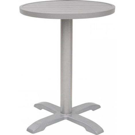 Plateaux de table rond tout aluminium (Ø)580 mm, gris clair