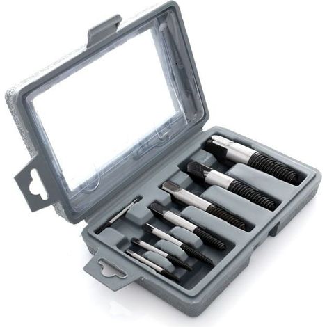 Schraubenausdreher für abgebrochene Schrauben, 8 Stück, KD10262