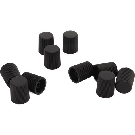 Lot de 50 bouchons de valve de climatisation, bouchons d'injecteurs de carburant pour voiture, couvercles étanches en plastique anti-poussière M8x1 noirs (1/5)